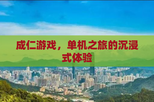成仁游戏，单机之旅的沉浸式体验