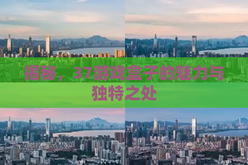 揭秘，37游戏盒子的魅力与独特之处