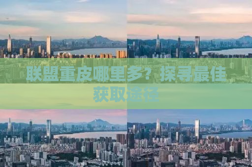 联盟重皮哪里多？探寻最佳获取途径